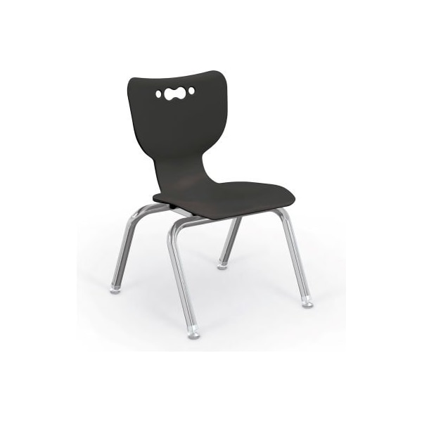 Balt Hierarchy 12 Plastic Classroom Chair - Set of 5 - Black